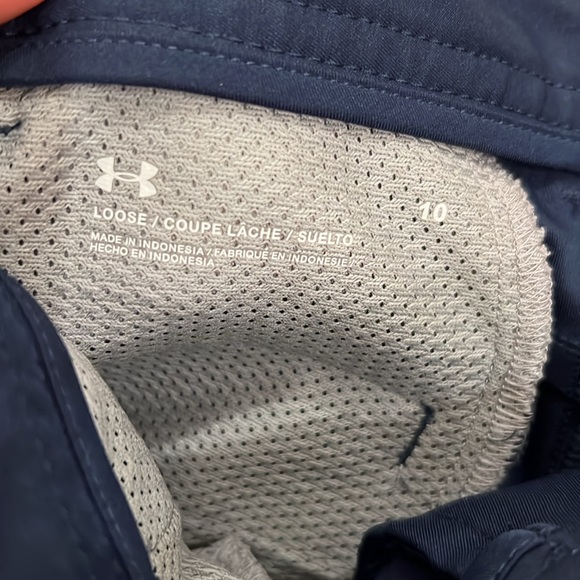 Boys under Armour golf shorts – navy blue. Size 10 - Picture 4 of 4